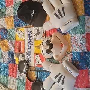 MIP SET McDonald's Disneyland Paris MICKEY MOUSE COSTUME Disney Gloves Ears Mask